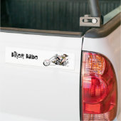 Biker Babe Bumpersticker (Op Truck)
