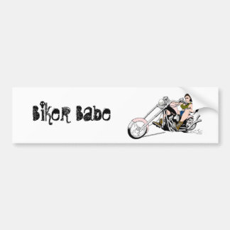 Biker Babe Bumpersticker