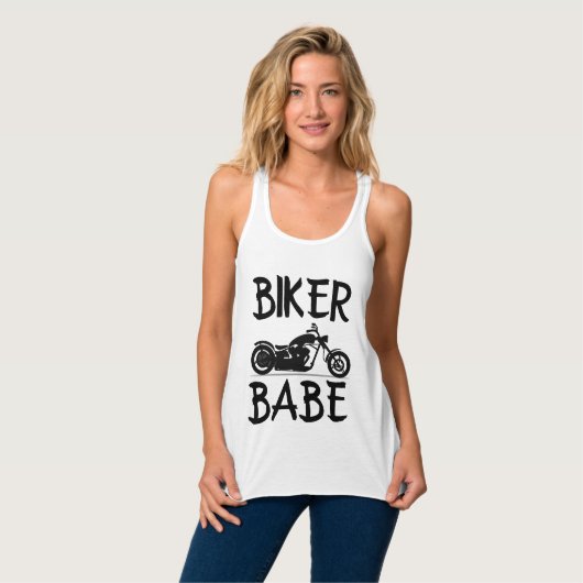 BIKER BABE, Dames- en T-shirts (Volledige Voorkant)