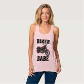 BIKER BABE, Dames- en T-shirts (Volledige Voorkant)