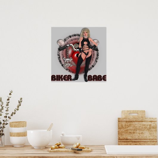 Biker Babe - Poster (Cuisine)