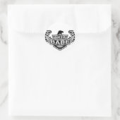 Biker Babe Ronde Sticker (Tas)