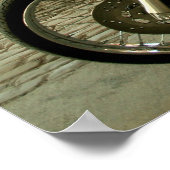 Biker Babe sur un Hawg - Poster (Coin)