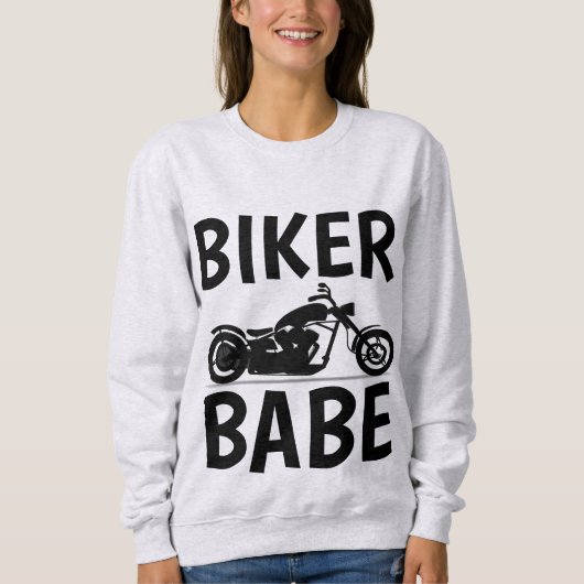 BIKER BABE, T-shirts pour moto dames (Devant)