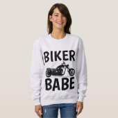 BIKER BABE, T-shirts pour moto dames (Devant entier)