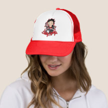 Biker Betty Boo Revival Trucker Hoed