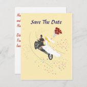Biker Bruiloft Save The Date (Voorkant / Achterkant)