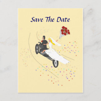 Biker Bruiloft Save The Date Kaart