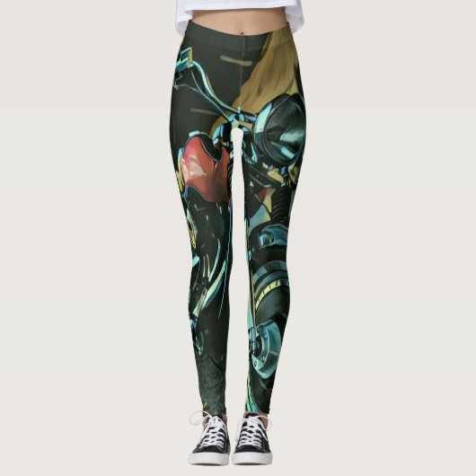 Biker-cadeaus Leggings (Voorkant)