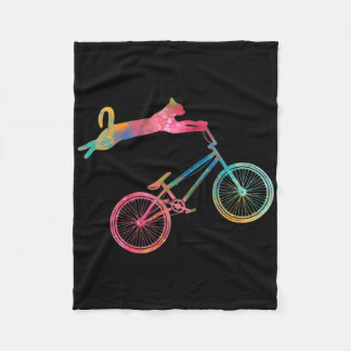 Biker Cat Owners Mountain Cycling And Biking For M Fleece Deken