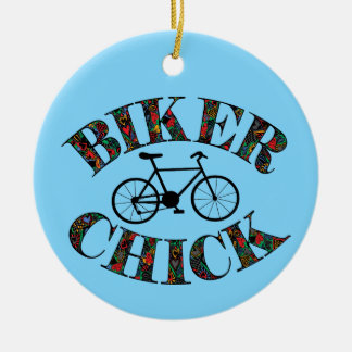Biker Chick Bike Keramisch Ornament