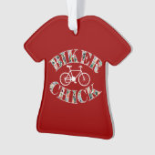 Biker Chick Bike Ornament (voorkant)