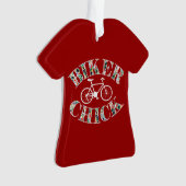 Biker Chick Bike Ornament (voorkant)
