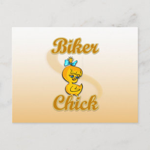 Biker Chick Briefkaart