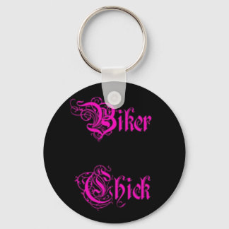 Biker Chick Keyring Sleutelhanger