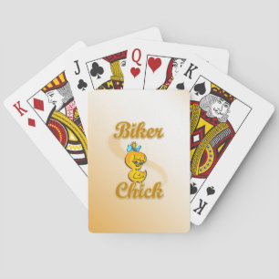 Biker Chick Pokerkaarten