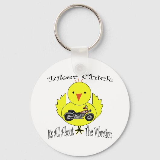 Biker Chick Sleutelhanger (Voorkant)