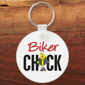 Biker Chick Sleutelhanger (Voorkant)