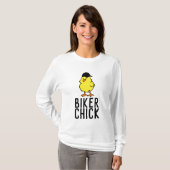 BIKER CHICK, T-shirts moto pour dames (Devant entier)