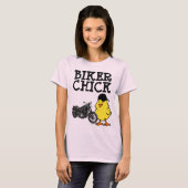 BIKER CHICK, T-shirts moto pour dames (Devant entier)