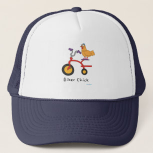 Biker Chick Trucker Hat Trucker Pet
