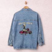 Biker Chick Vrouwen Denim Jas Denim Jacket (Hangar)