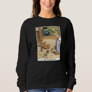 Biker Chicken women black sweatshirt