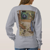 Biker Chicken women grijs sweatshirt back (Achterkant)