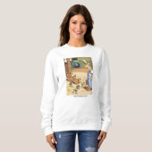 Biker Chicken women white sweatshirt (Voorkant volledig)