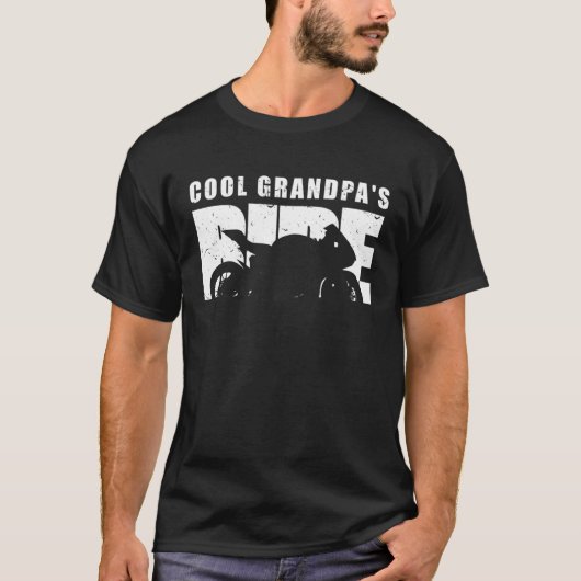 Biker Cool Grandpas Ride Motorcycles T-shirt (Voorkant)