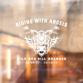 Biker Custom Memorial Decal Rijden met Engelen (Vel 2)