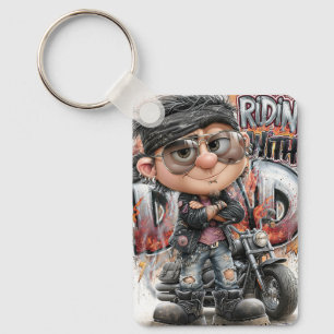 Biker Dad Chopper Sleutelhanger