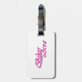 Biker Diva Bagagelabel (Achterkant verticaal)