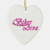 Biker Diva Keramisch Ornament (Rechts)