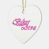 Biker Diva Keramisch Ornament (Links)