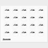 Biker Evolution Motorcycle Ronde Sticker (Vel)