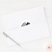 Biker Evolution Motorcycle Ronde Sticker (Envelop)