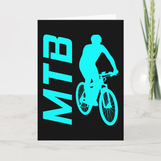 Biker Gift Mountain Bike MTB Kaart (Voorkant)