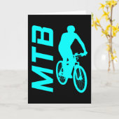 Biker Gift Mountain Bike MTB Kaart (Gele Bloem)