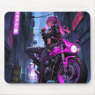 Biker Girl Mousepad Muismat