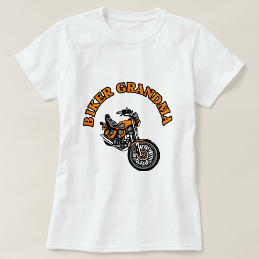 BIKER GRANDMA T-SHIRT (Design voorkant)