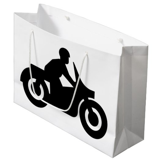 BIKER GUY LARGE CADEAUTASJE (Voorkant Gekanteld)