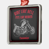 Biker Heaven Metal Ornament (Links)