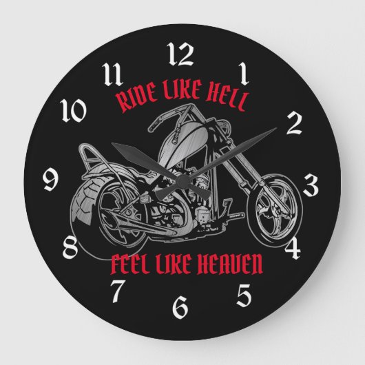 Biker Hemel Grote Klok (Voorkant)