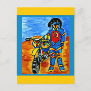 Biker Joanne Briefkaart