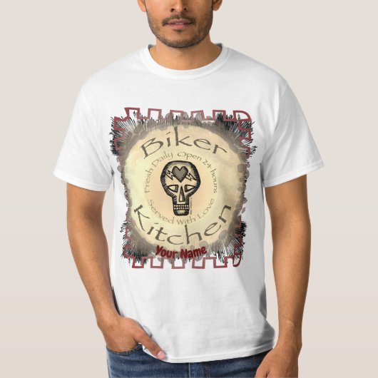 Biker Kitchen t-shirt (Voorkant)