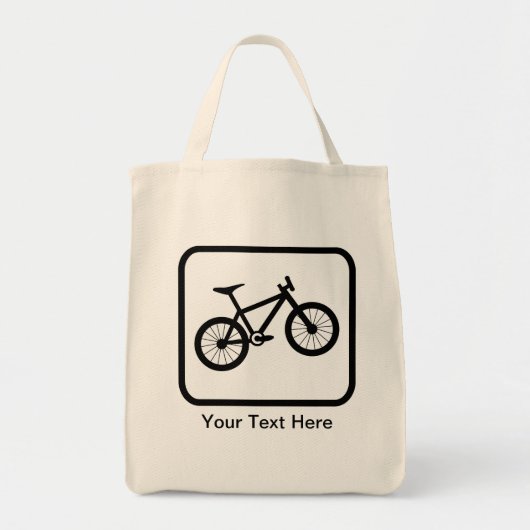 Biker-Logo Tote Bag (Voorkant)