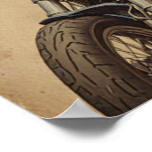 Biker-meisje Poster (Hoek)