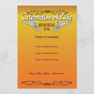 Biker Memorial Invitation Kaart