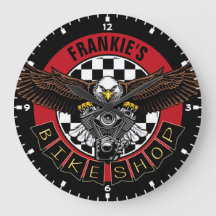 Biker Motorcycle Bike Shop Garage Gepersonaliseerd